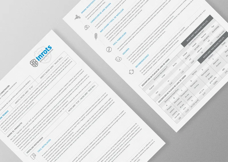 Inrots technical sheets